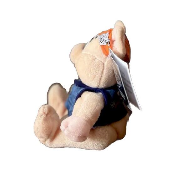 Harley-Davidson Plush Biker Hog Bean Bag Stuffed Punky Motorcycle Pig 6" MINT - Picture 5 of 5